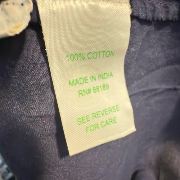 Lilly Pulitzer Navy Top with Pink Label - Picture 6 of 7